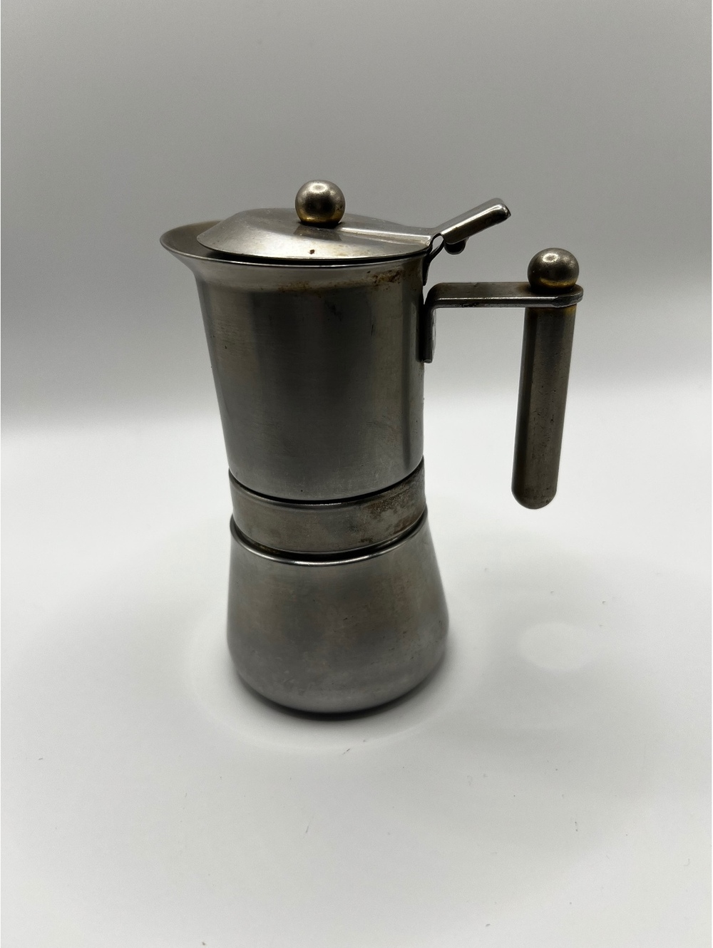 Vintage 18-10 Stainless Steel Single Cup Espresso Maker Made in Italy